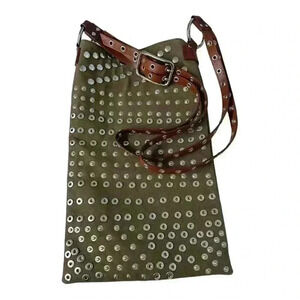 Dolce & Gabbana  Canvas Studded Cross Body Bag